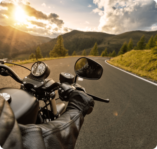 motorcycle on road